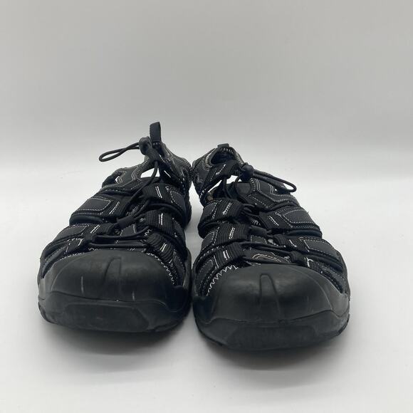 Mens Size 11 Sketchers Tresman Outseen Slip-On Canvas Fisherman Black Sandals - Picture 2 of 8